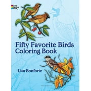 LISA BONFORTE Dover Animal Coloring Books Fifty Favorite Birds Coloring Book, (Paperback)