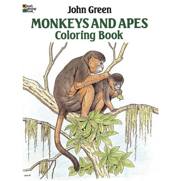 MONKEYS AND APES COLORING BOOK