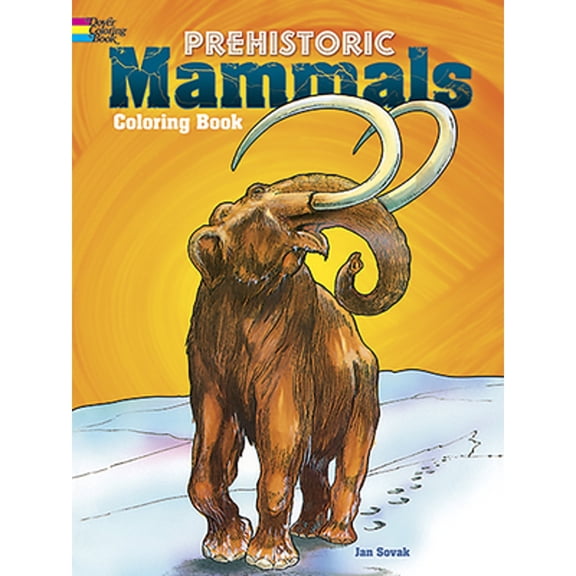 Pre-Owned Prehistoric Mammals Coloring Book Paperback Jan Sovak