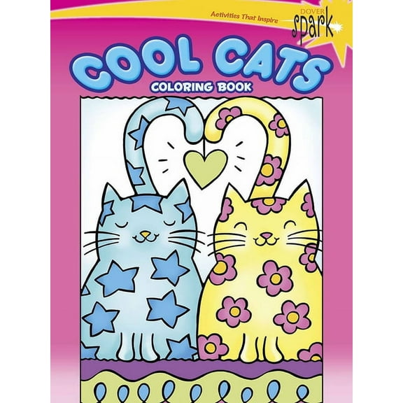 Dover Animal Coloring Books Spark Cool Cats Coloring Book, (Paperback)
