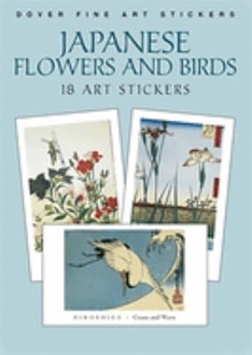 Dover Stickers Pre-Owned Dover Art Stickers: Japanese Flowers and Birds : 18 Art ...