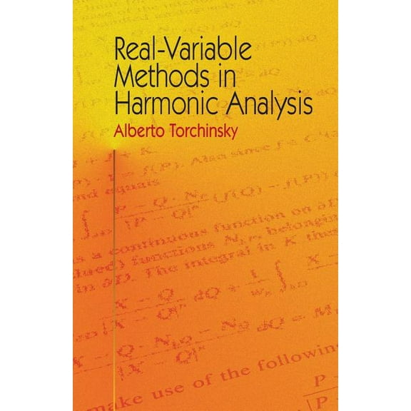 Dover Books on Mathematics Real-Variable Methods in Harmonic Analysis, (Paperback)