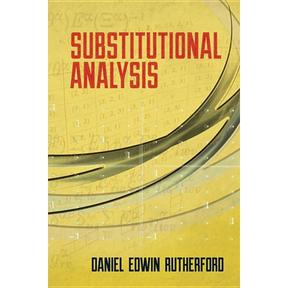 Dover Books on Mathematics: Substitutional Analysis (Paperback)