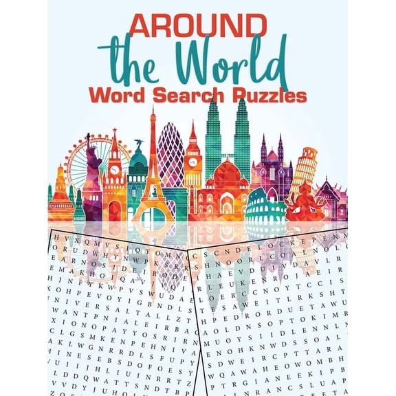 Dover Brain Games & Puzzles Around the World Word Search Puzzles, (Paperback)