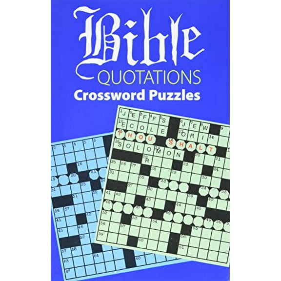 Pre-Owned Bible Quotations Crossword Puzzles Paperback