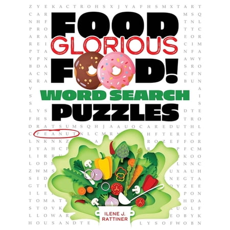 Dover Brain Games & Puzzles Food, Glorious Food! Word Search Puzzles, (Paperback)