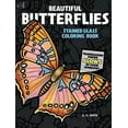thumbnail image 1 of Dover Butterfly Coloring Books Beautiful Butterflies Stained Glass Coloring Book, (Paperback), 1 of 1