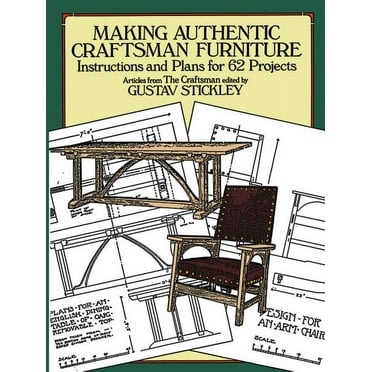 Dover Crafts: Woodworking: Making Authentic Craftsman Furniture : Instructions and Plans for 62 Projects (Paperback)