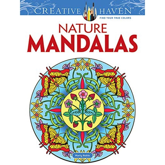 Pre-Owned Dover Creative Haven Coloring Book, Nature Mandalas
