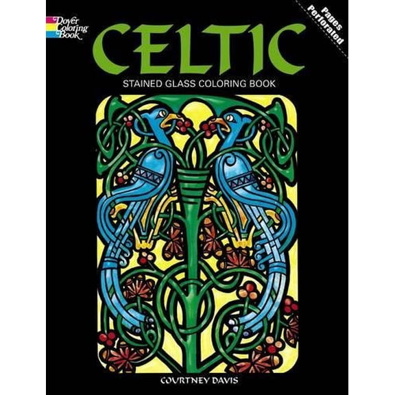 Pre-Owned Celtic Stained Glass Coloring Book (Paperback) 048627456X 9780486274560