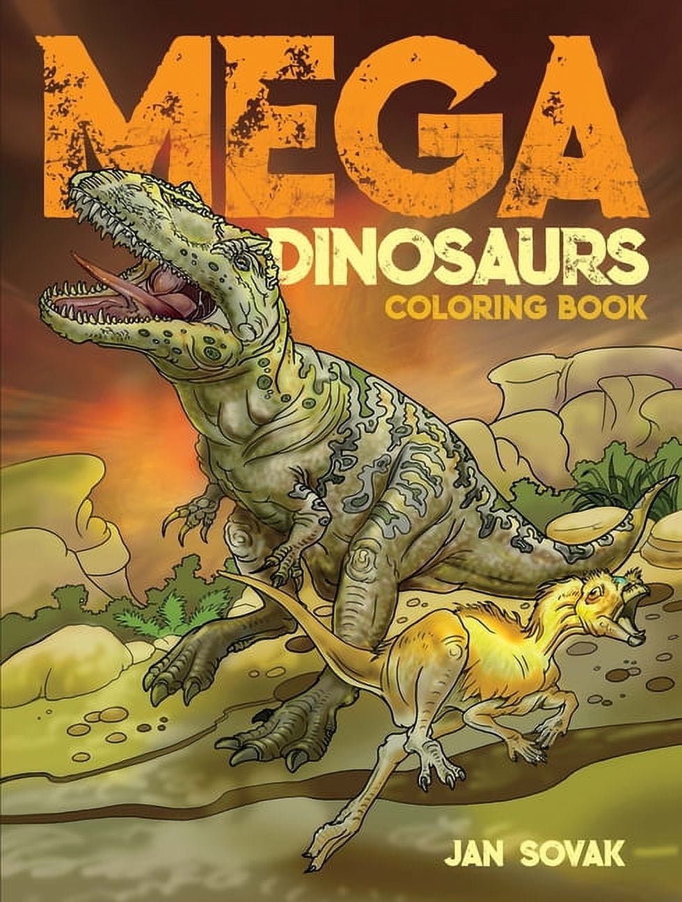 JAN SOVAK Dover Dinosaur Coloring Books Mega Dinosaurs Coloring Book, (Paperback)