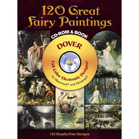Pre-Owned 120 Great Fairy Paintings (Dover Electronic Clip Art) Paperback