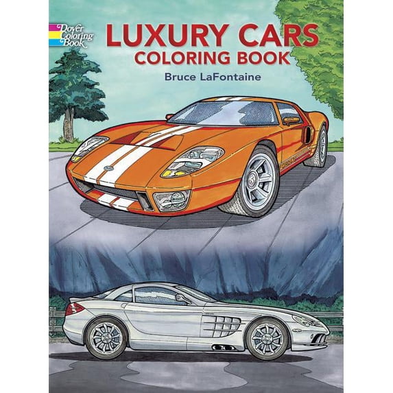 Model Colouring Books Dover History Coloring Book: Luxury Cars Coloring Book (Other ...