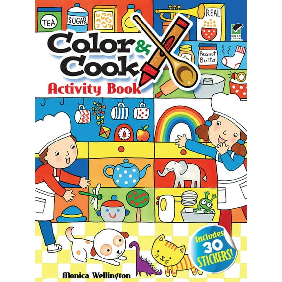 Dover Kids Activity Books: Cooking Color &amp; Cook Activity Book, (Paperback)