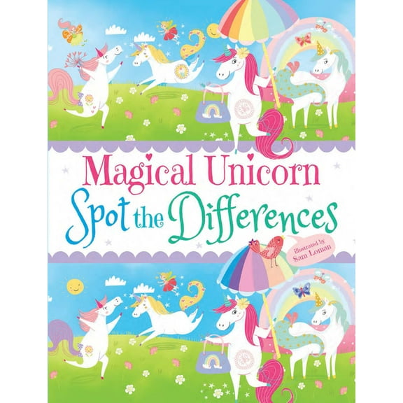 Dover Kids Activity Books: Fantasy Magical Unicorn Spot the Differences, (Paperback)