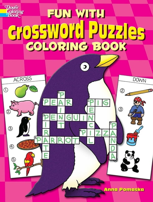 Dover Kids Activity Books Fun with Crossword Puzzles Coloring Book ...