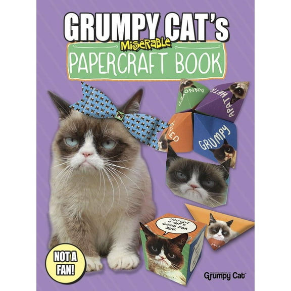 Dover Kids Activity Books Grumpy Cat's Miserable Papercraft Book, (Paperback)
