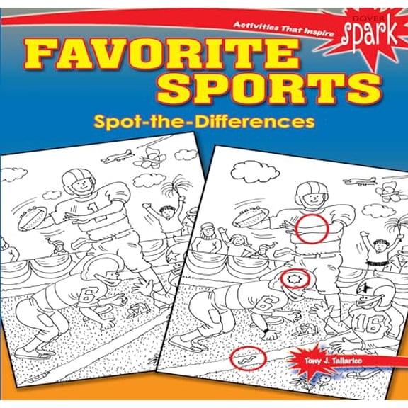 Pre-Owned SPARK Favorite Sports Spot-the-Differences (Dover Kids Activity Books) Paperback