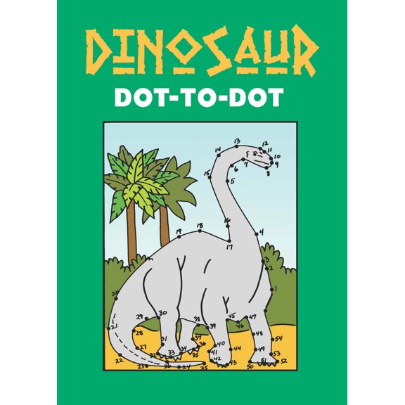 Pre-Owned Dinosaur Follow-The-Dots Coloring Book (Paperback) 048627991X 9780486279916