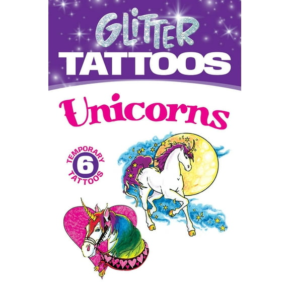 Dover Little Activity Books: Fantasy Glitter Tattoos Unicorns, (Paperback)