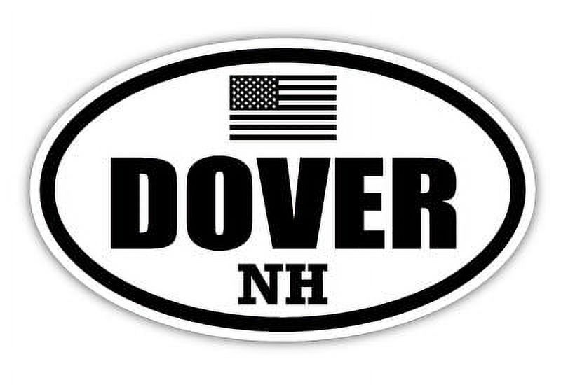 Dover Stickers Dover NH New Hampshire Strafford County Stealthy Subdued Old Glory US ...