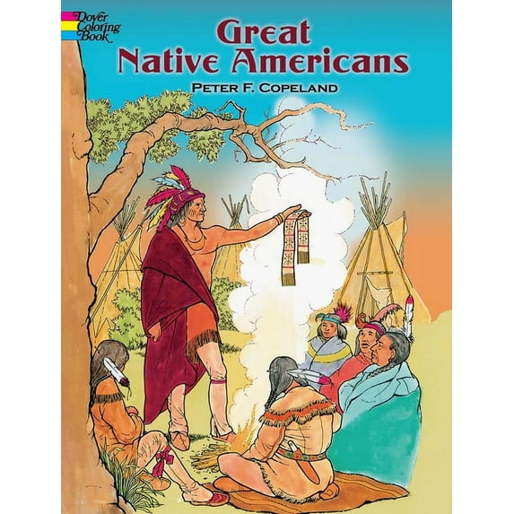 Dover Native American Coloring Books Great Native Americans Coloring Book, (Paperback)