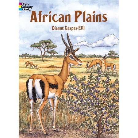 Dover Nature Coloring Book African Plains Coloring Book, (Paperback)