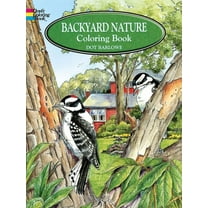 Dover Nature Coloring Book Backyard Nature Coloring Book, (Paperback)