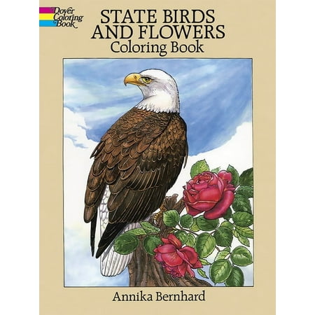Dover Nature Coloring Book State Birds and Flowers Coloring Book, (Paperback)