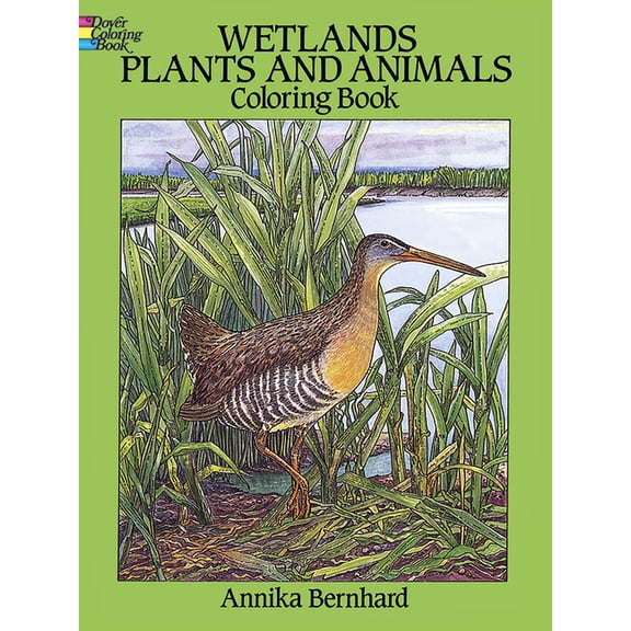 Dover Nature Coloring Book: Wetlands Plants and Animals Coloring Book (Paperback)