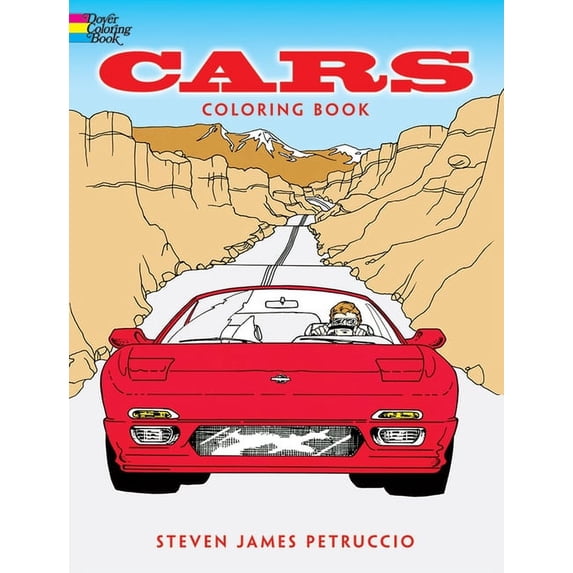 Dover Planes Trains Automobiles Coloring Cars Coloring Book, (Paperback)
