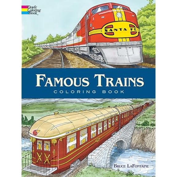 Pre-Owned Famous Trains Coloring Book (Paperback) 0486440095 9780486440095