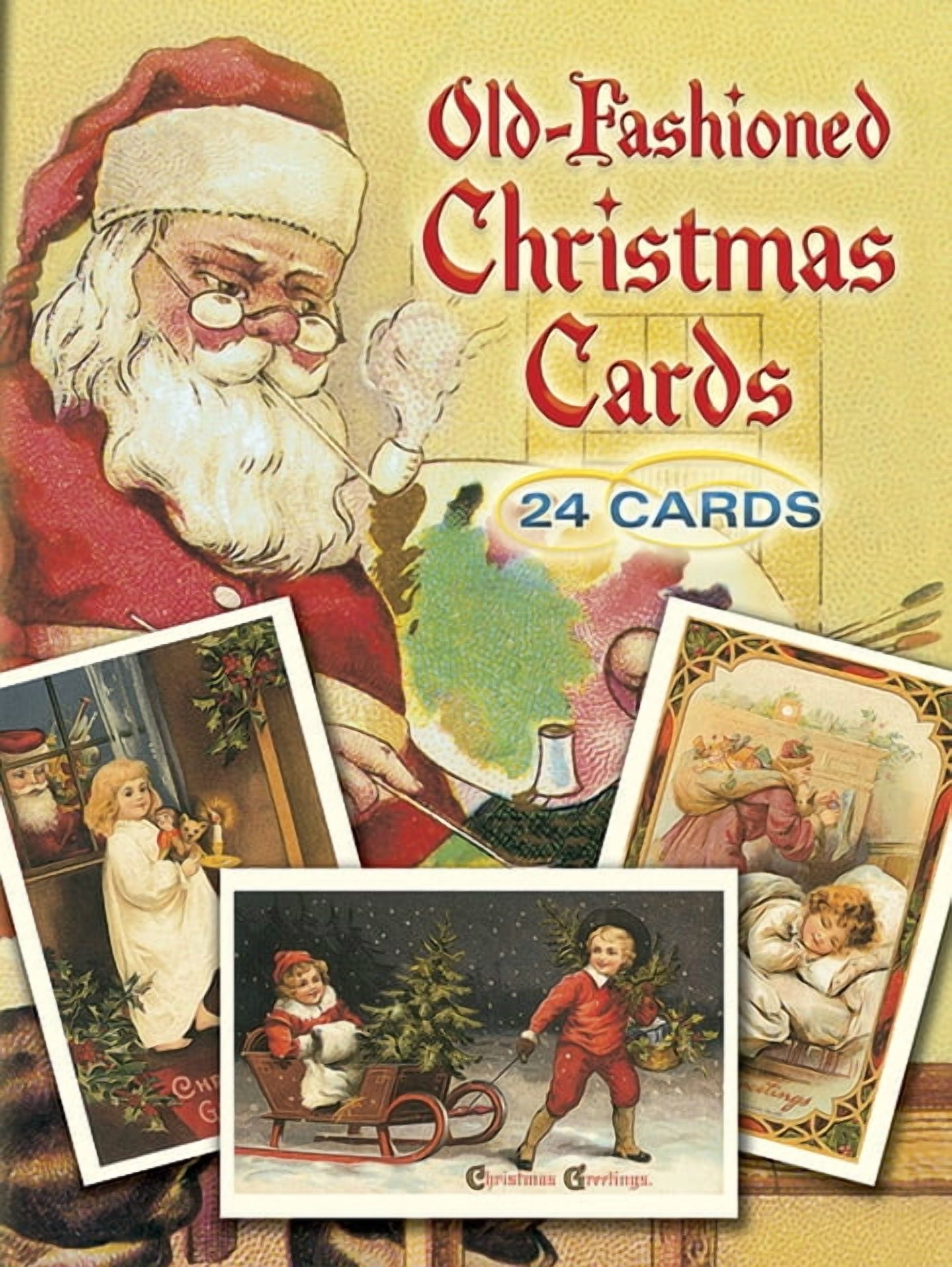 Dover Postcards Old-Fashioned Christmas Cards: 24 Cards, (Paperback)