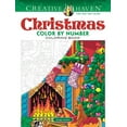thumbnail image 1 of Dover Publications Christmas Color By Number Adult Coloring Book, 1 of 6