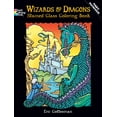 thumbnail image 1 of Dover Publications Wizards and Dragons Stained Glass Coloring Book, 1 of 1