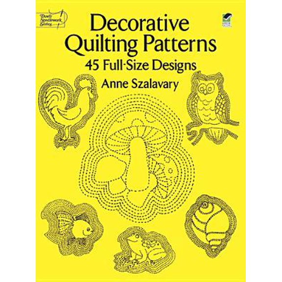 Pre-Owned Decorative Quilting Patterns: 45 Full-Size Designs (Paperback) 0486260011 9780486260013