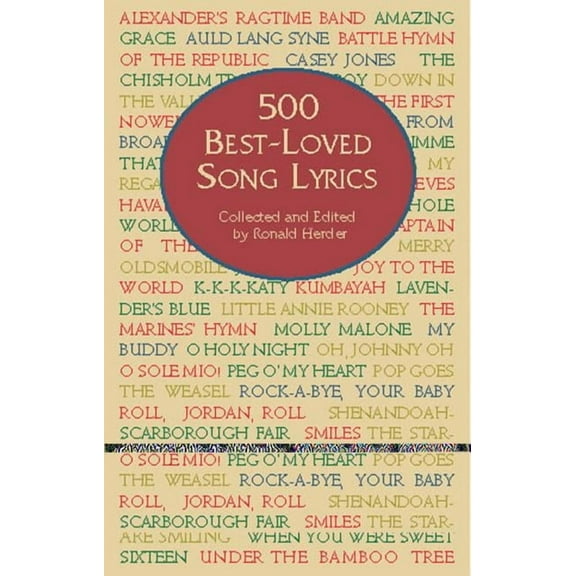 Dover Song Collections 500 Best-Loved Song Lyrics, (Paperback)