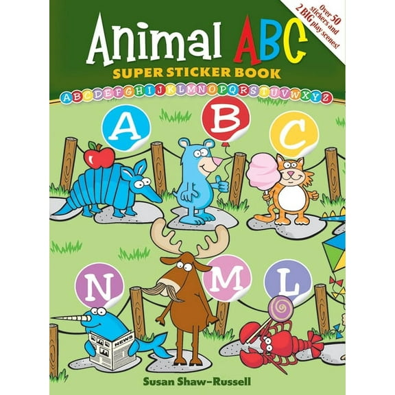 Dover Sticker Books: Animal ABC Super Sticker Book (Other book format)