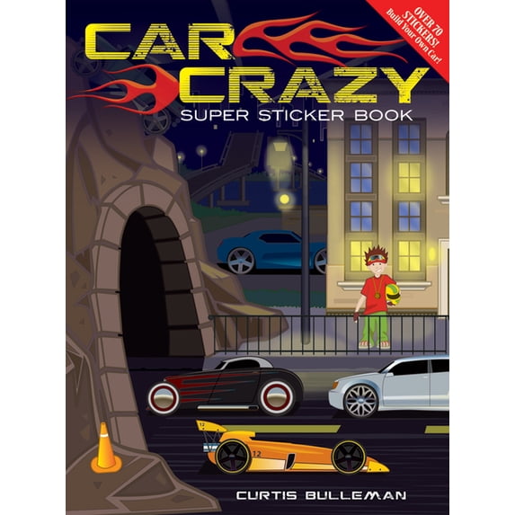 Dover Sticker Books Car Crazy Super Sticker Book, (Paperback)