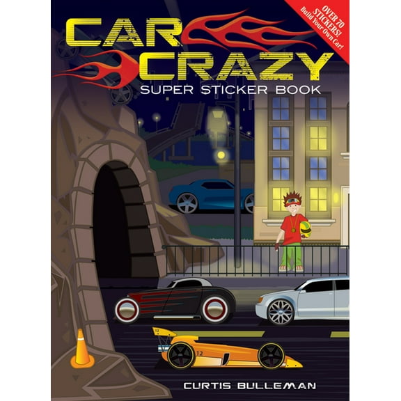 Dover Sticker Books Car Crazy Super Sticker Book, (Paperback)