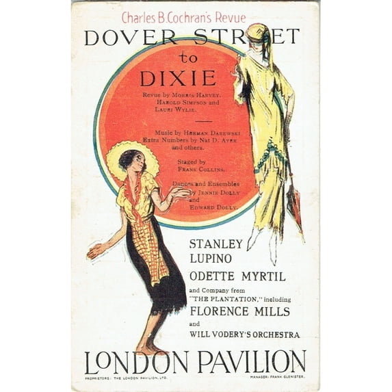 Dover Street To Dixie Revue By M Harvey, H Simpson & L Wylie Print By ® The Michael Diamond Collection Mary Evans