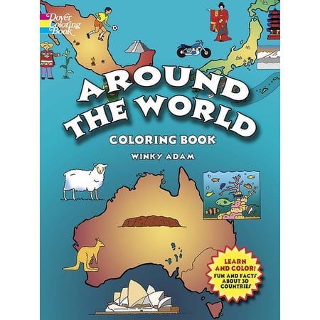Dover World History Coloring Books Around the World Coloring Book, (Paperback)