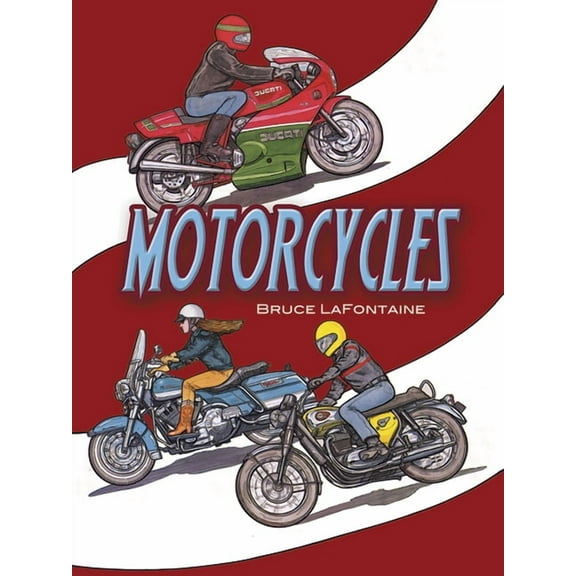 Dover World History Coloring Books: Motorcycles Coloring Book (Paperback)