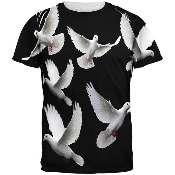 Doves All Over Adult T-Shirt