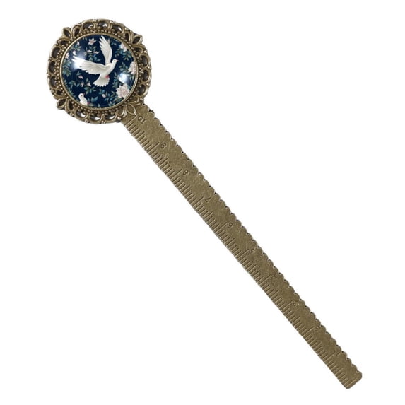 Doves Book Mark: Antique Bronze Lace Bookmark - Reading Accessory for Book Lovers