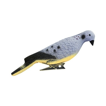 Doves Decoys for Hunting, Doves Decoys Full Body Plastic Doves Bird Decoy for Hunting, with Clips for Halloween Christmas Decor Yard Garden Decoration, Simulation Decoy Birds
