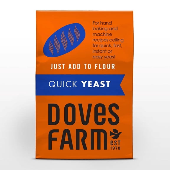 Doves Farm Quick Yeast 125 g (Pack of 8)
