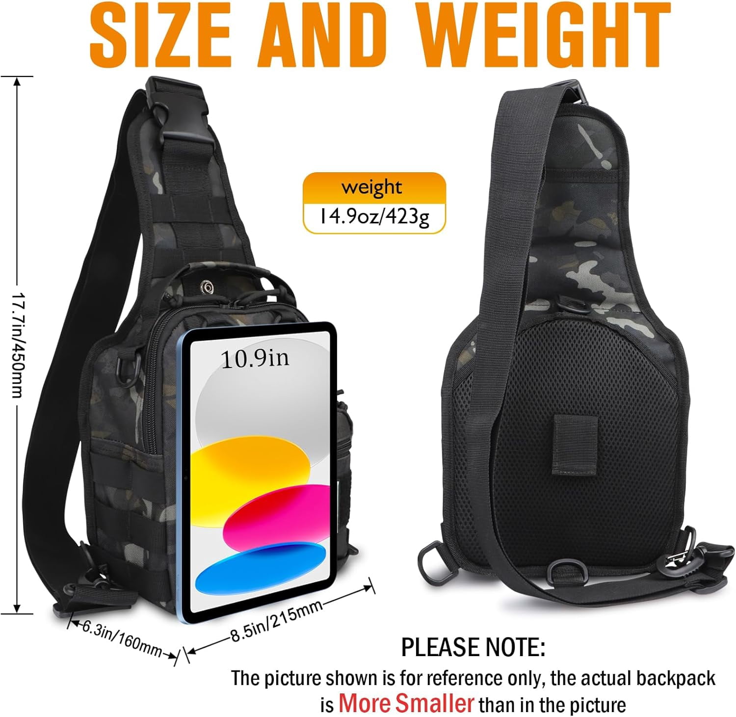 Dovesun Small Fishing Backpack Waterproof with Tackle Boxes and 25pcs Crappie Jig Heads for Fly Fishing