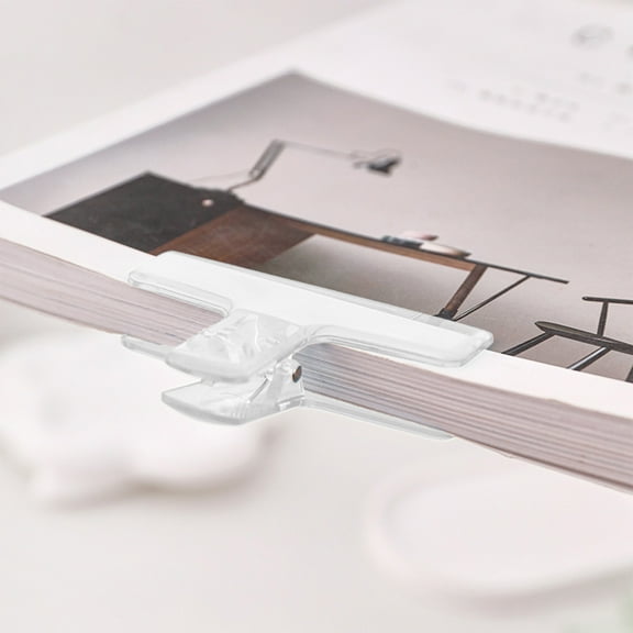Dovetail Clip,Document Clamp Transparent Plastic Long Tail Handle Easy Open and Close, Non-Slip , Quiet Rust-Free Design for Bills Notes Test Papers and File Sorting