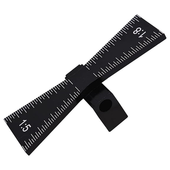 Dovetail Gauge 1:5 1:8 Aluminum Marking Ruler For Woodworking Planning Measurement Tool Board Layout Jig For Hardwood Softwork Carpentry Easy To Use Black 64Mm
